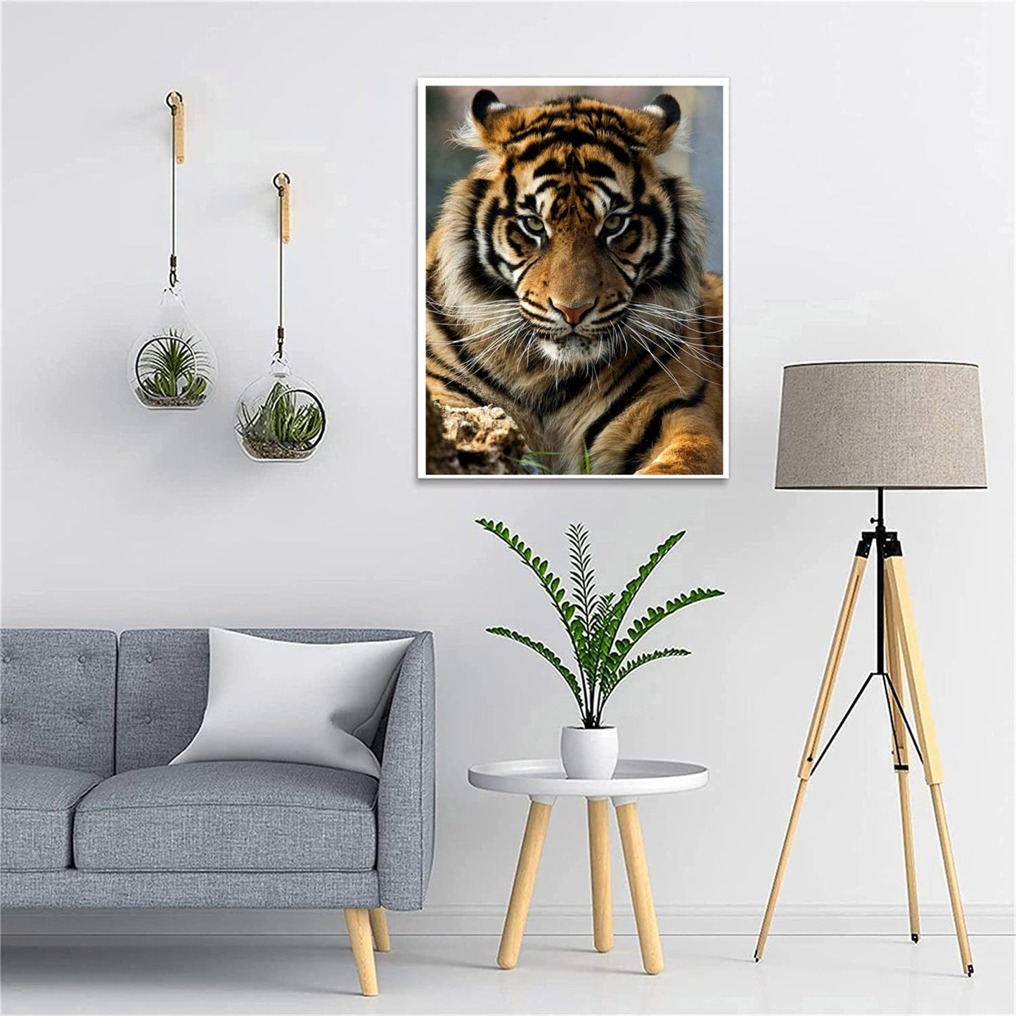 Majestic Tiger King – Realistic Tiger Portrait Diamond Painting