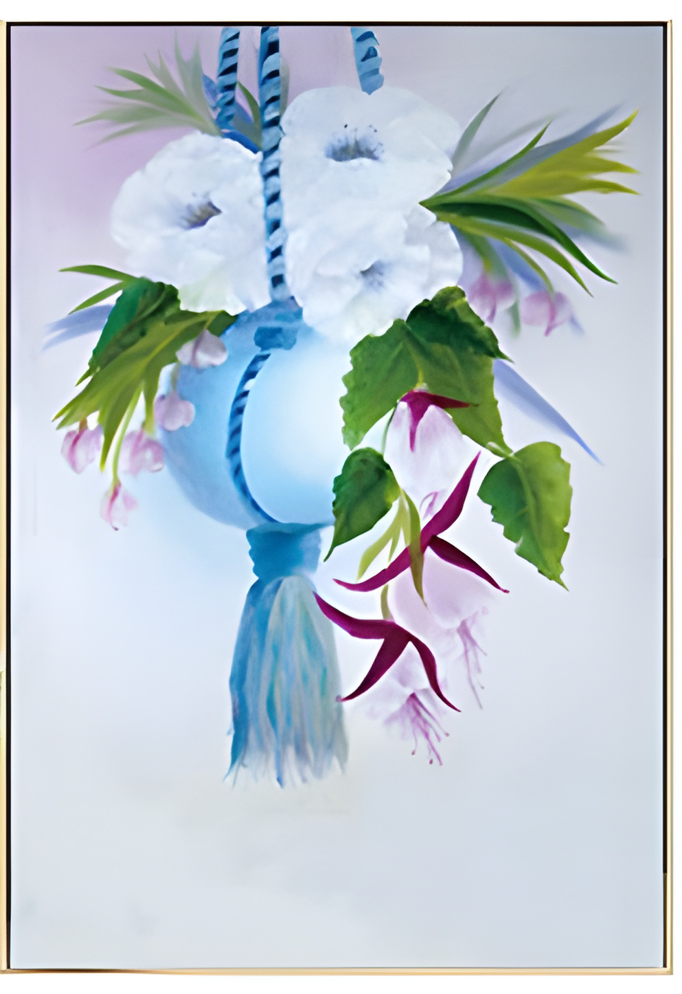 Floral Diamond Painting – Lantern Flower, Hibiscus, and Morning Glory (50*69cm, 20*27inch)