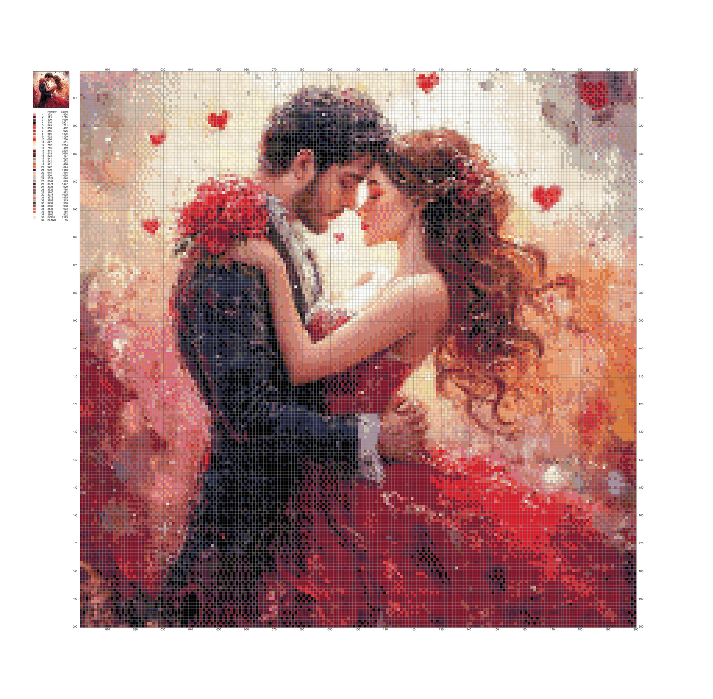 Romantic Couple Diamond Painting – The Passionate Embrace of Love