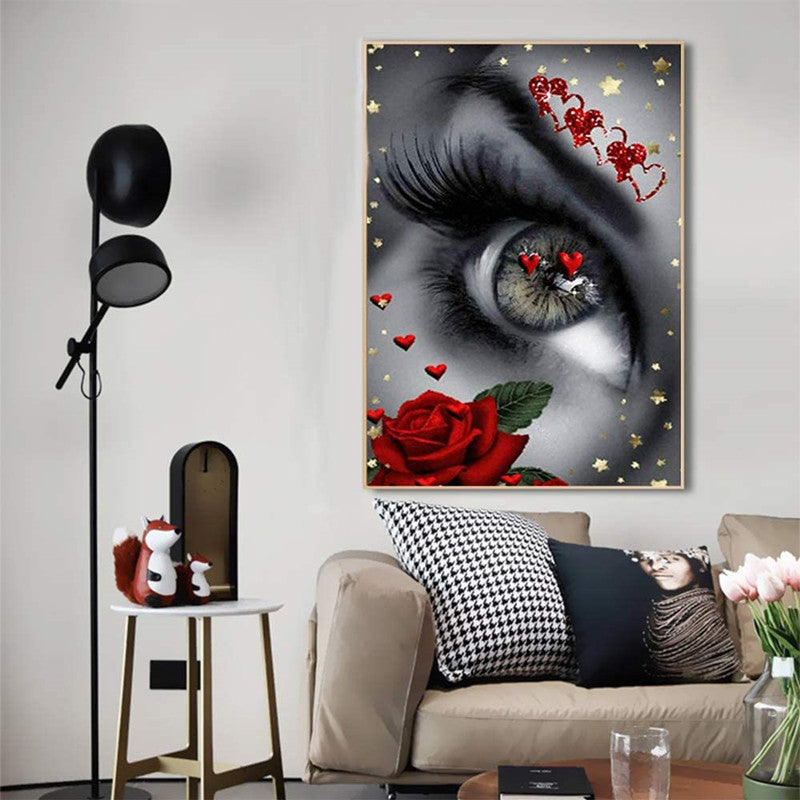 Romantic Gaze – Love and Roses Diamond Painting