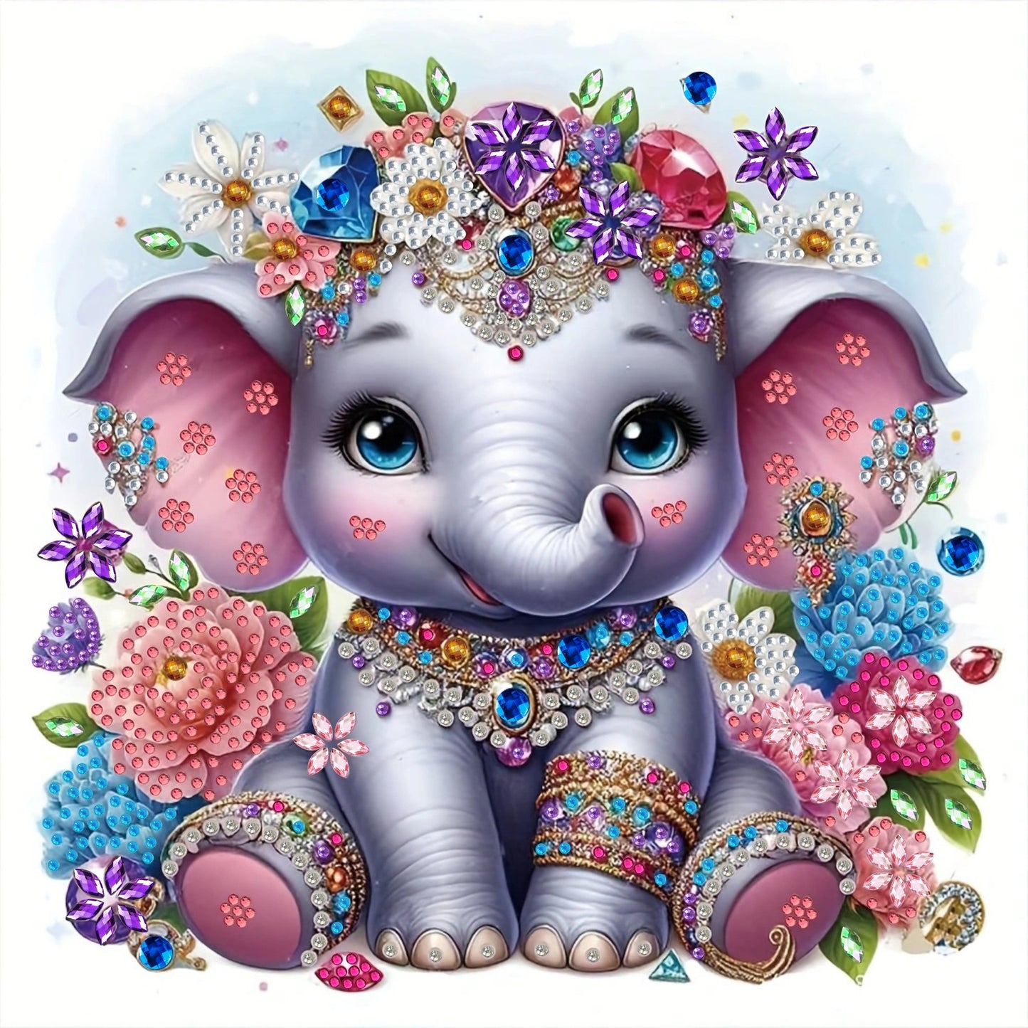 Dreamy Elephant Diamond Painting: A Perfect Blend of Nature and Fantasy for Your Home Decor