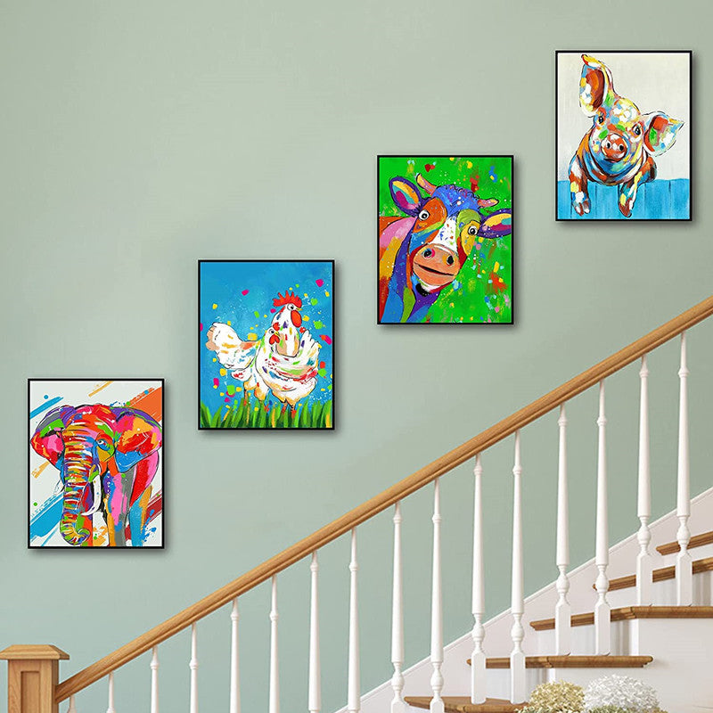 Joyful Farm Series – Colorful Animal Diamond Painting Set