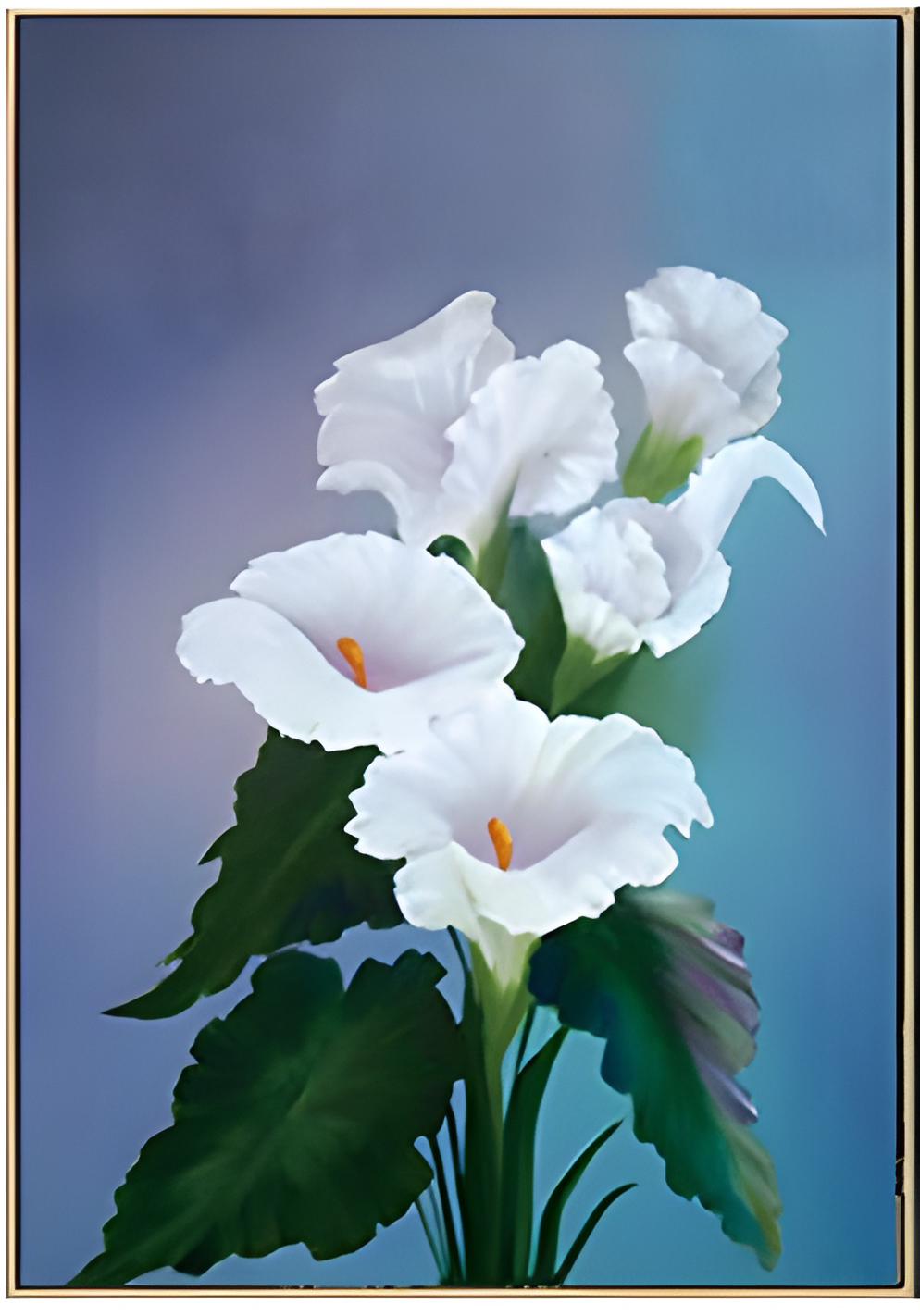 Floral Diamond Painting – Lantern Flower, Hibiscus, and Morning Glory (50*69cm, 20*27inch)