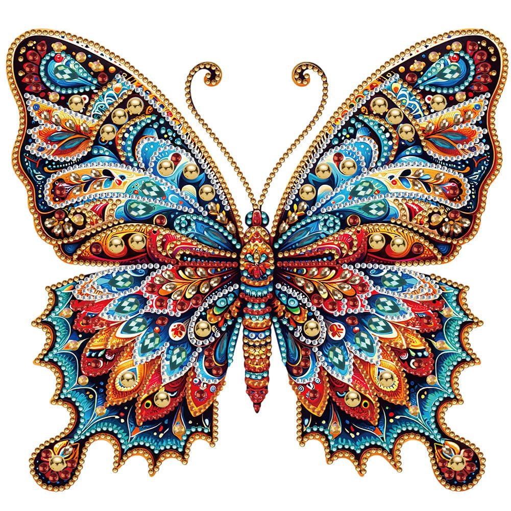 Dreamy Butterfly Diamond Painting – Elegant & Intricate Multicolor Patterns for Wall Decor & Art Projects