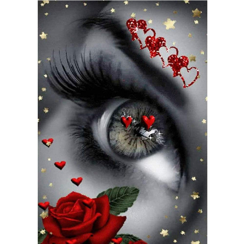 Romantic Gaze – Love and Roses Diamond Painting