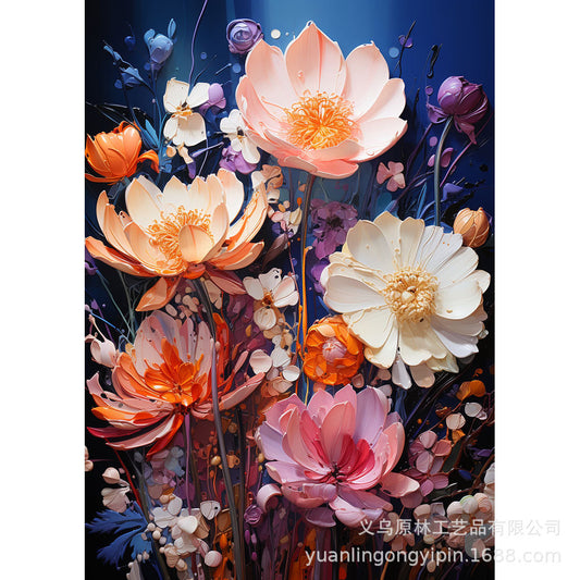 Dreamy Floral Diamond Painting – Elegant Nature’s Beauty