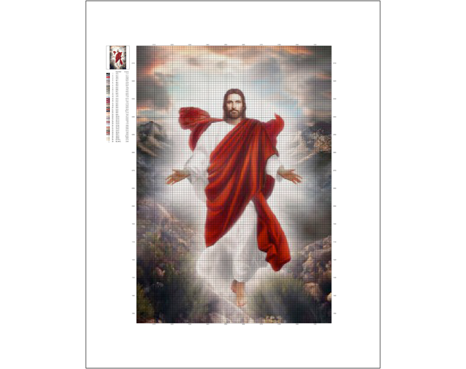 Jesus Glorify Me, 5D diamond painting, Multiple Size, Square and Round